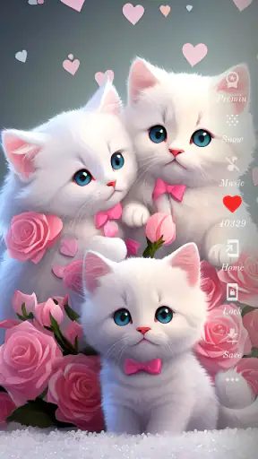 خلفيات القط لطيف screenshot