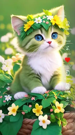 خلفيات القط لطيف screenshot