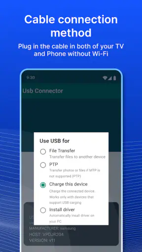 ربط الهاتف بالتلفزيون موصل USB screenshot