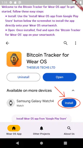 سعر البيتكوين لنظام التشغيل screenshot
