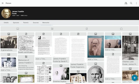 شجرة FamilySearch screenshot