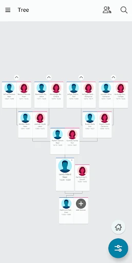 شجرة FamilySearch screenshot