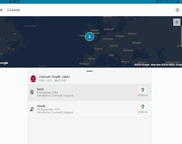 شجرة FamilySearch screenshot