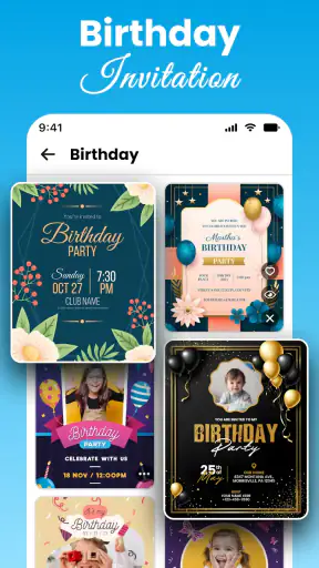 صانع بطاقة الدعوة screenshot
