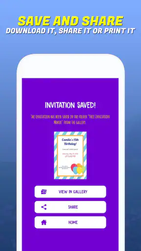 صانع دعوة وتصميم بطاقة screenshot