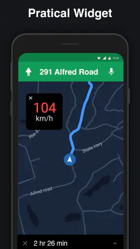عداد السرعة: ، مسافة متر ، هود screenshot