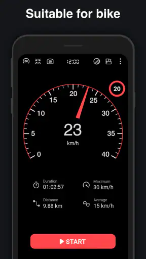 عداد السرعة: ، مسافة متر ، هود screenshot