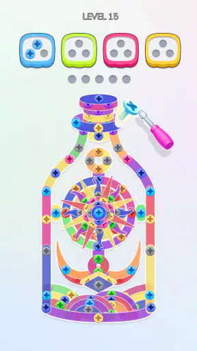 فك الصواميل: لغز الدبابيس screenshot