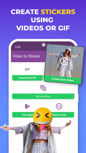 فيديو إلى الملصقات screenshot