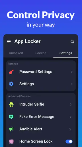 قفل التطبيقات-بصمة تطبيق القفل screenshot