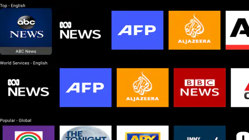 قنوات الأخبار التلفزيونية screenshot
