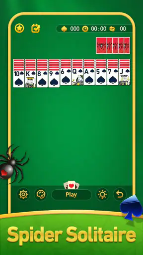 لعبة بطاقة سوليتير العنكبوت screenshot