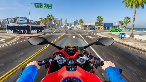 لعبة سباق الدراجات النارية screenshot