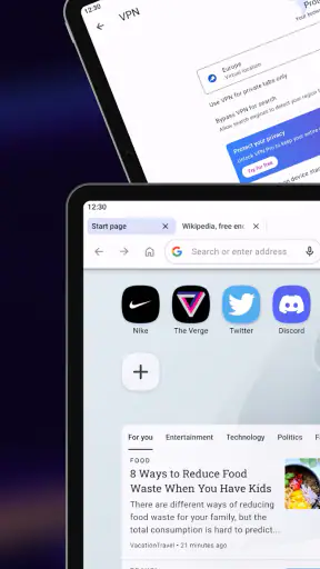 متصفح Opera التجريبي screenshot