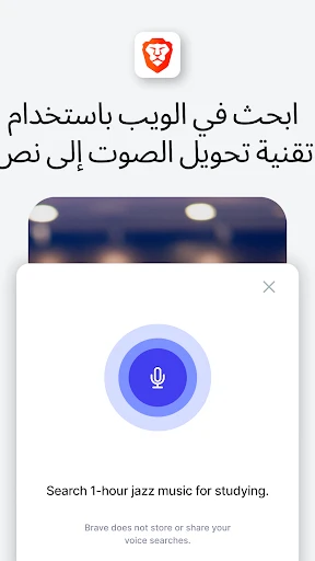 متصفح الويب الخاص الشجاع screenshot