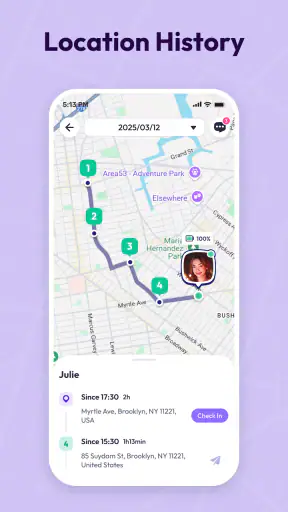 محدد مكان الأسرة :تعقب GPS screenshot