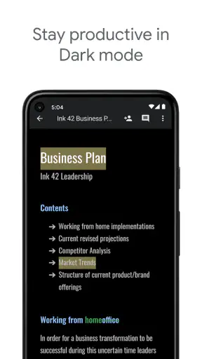 مستندات Google screenshot