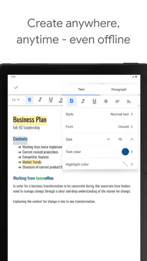 مستندات Google screenshot