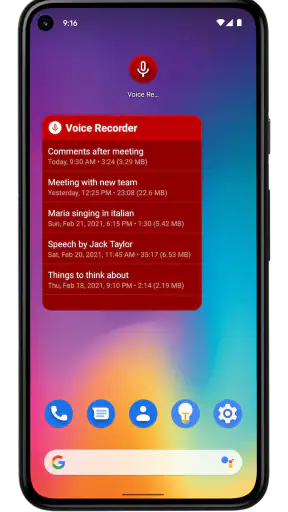 مسجل الصوت screenshot