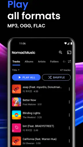 مشغل MP3 - Nomad Music screenshot