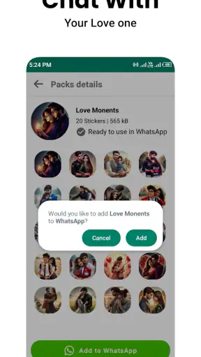 ملصقات رومانسية-WASticker screenshot