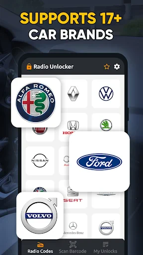 مولد كود الراديو للسيارات screenshot