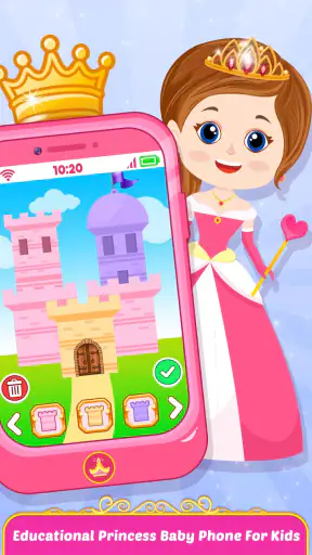 هاتف الأميرة الوردي للأطفال screenshot