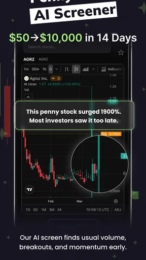 Penny Stocks AI Screener Bot screenshot