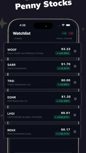 Penny Stocks AI Screener Bot screenshot