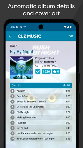 CLZ Music, CD/vinyl collection screenshot