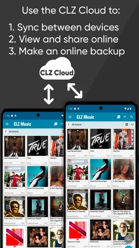 CLZ Music, CD/vinyl collection screenshot