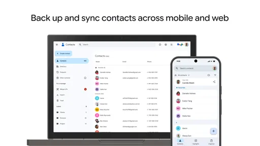 جهات الاتصال screenshot