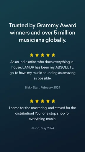 LANDR - Master & Release Music screenshot