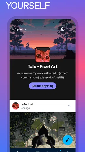 Tumblr: Social Media & Art screenshot