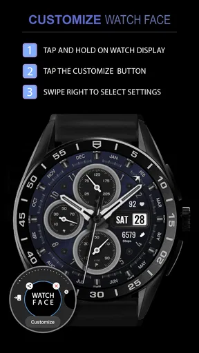 WFP 308 Business watch face screenshot
