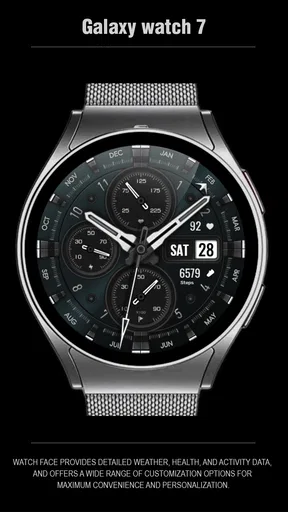 WFP 308 Business watch face screenshot