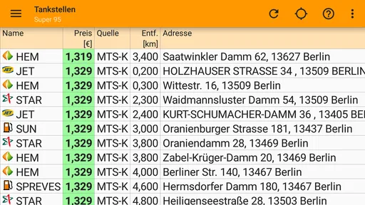 Tank-Datenbank screenshot