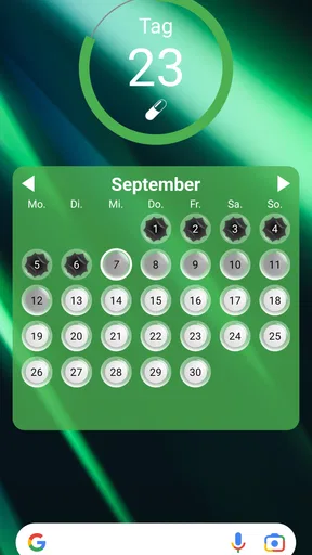 Lady Pill Widgets screenshot