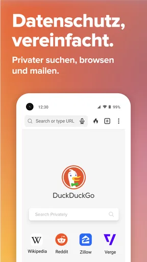 DuckDuckGo Browser, Search, AI screenshot