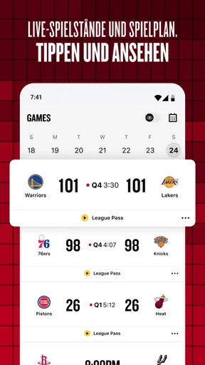 NBA: Live-Spiele & Spielstände screenshot