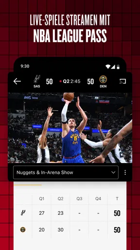 NBA: Live-Spiele & Spielstände screenshot