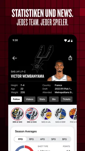NBA: Live-Spiele & Spielstände screenshot