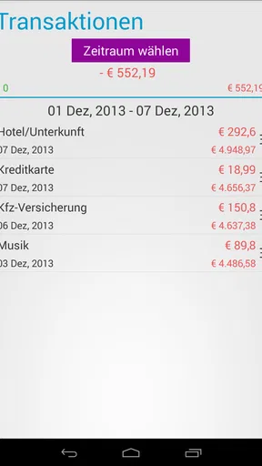 Haushaltsbuch & Ausgaben screenshot