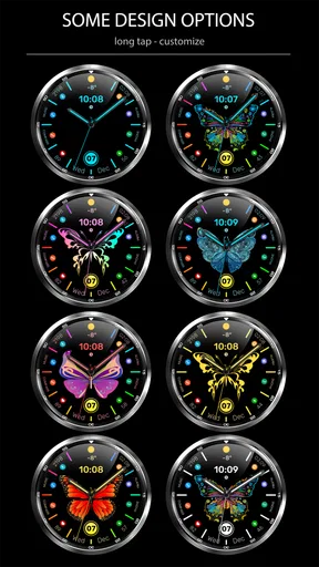 WFP 305 Butterfly watch face screenshot