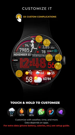 PER23 Digital Watch Face screenshot