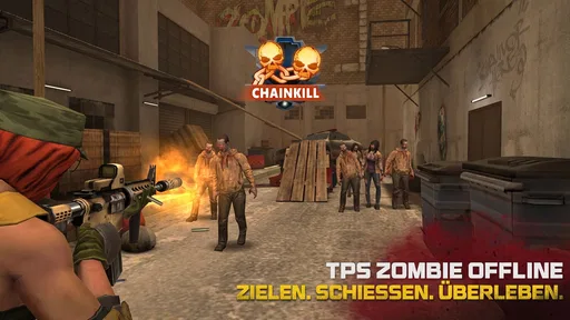 Zombie 3D Waffen Baller Spiele screenshot