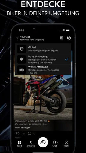 Ride With Me - Motorrad-App screenshot