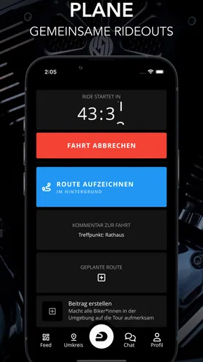 Ride With Me - Motorrad-App screenshot
