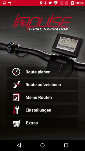 Impulse E-Bike Navigation screenshot