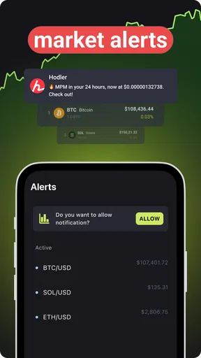 Hodler Kryptowährung Portfolio screenshot